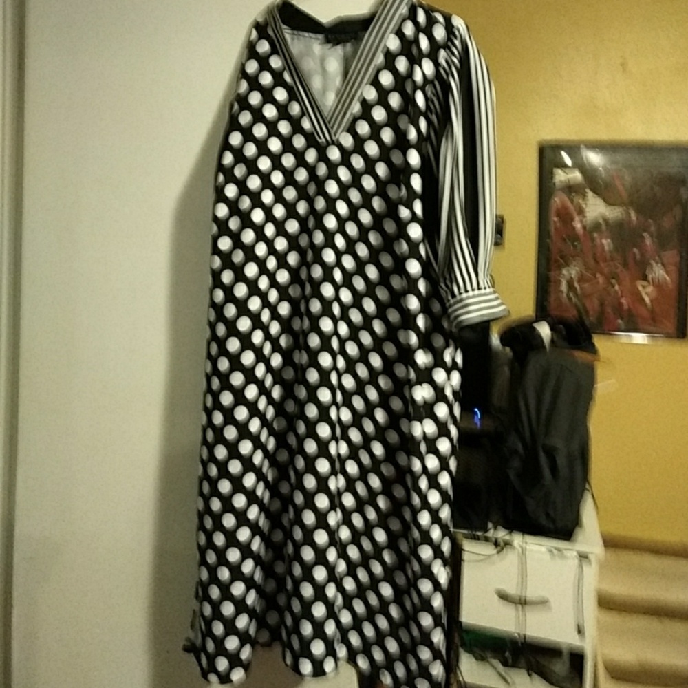 Mixed pattern dress